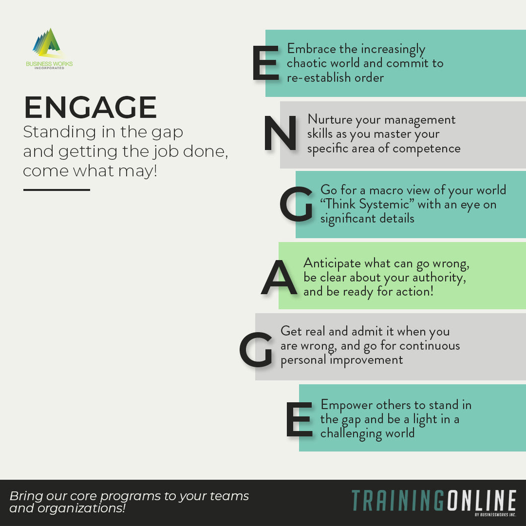 ENGAGE: Standing in the Gap